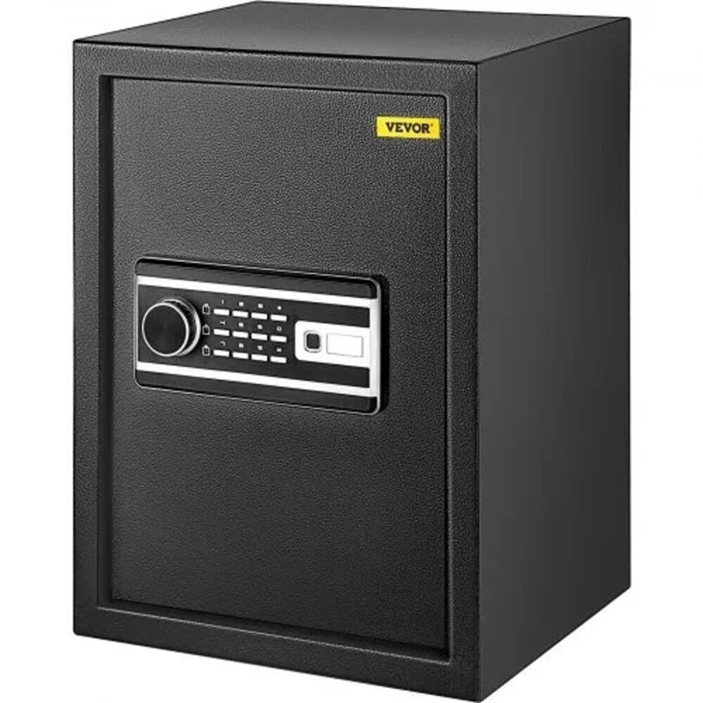VEVOR Safe Box, 2.1 CU.FT Fingerprint Safe Box for Money with 2 Keys